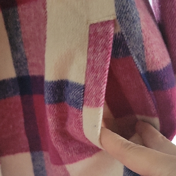 Plaid Button-Up Shacket - Picture 6 of 8